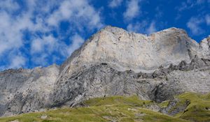 Preview wallpaper mountain, rock, plain, relief, sky, nature