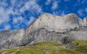 Preview wallpaper mountain, rock, plain, relief, sky, nature