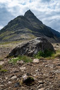 Preview wallpaper mountain, rock, stones, nature