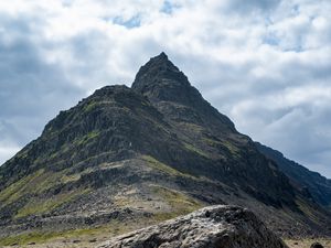 Preview wallpaper mountain, rock, stones, nature