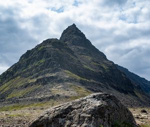 Preview wallpaper mountain, rock, stones, nature
