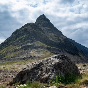 Preview wallpaper mountain, rock, stones, nature