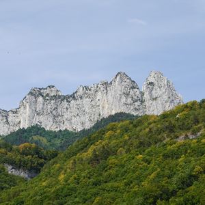 Preview wallpaper mountain, rocks, trees, landscape
