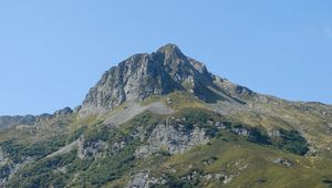 Preview wallpaper mountain, rocks, trees, landscape, nature