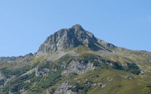 Preview wallpaper mountain, rocks, trees, landscape, nature