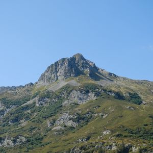 Preview wallpaper mountain, rocks, trees, landscape, nature