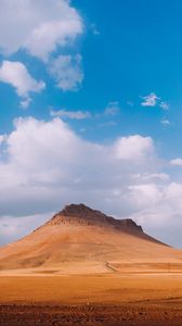 Preview wallpaper mountain, sand, desert, sky