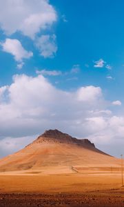 Preview wallpaper mountain, sand, desert, sky