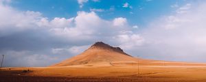 Preview wallpaper mountain, sand, desert, sky