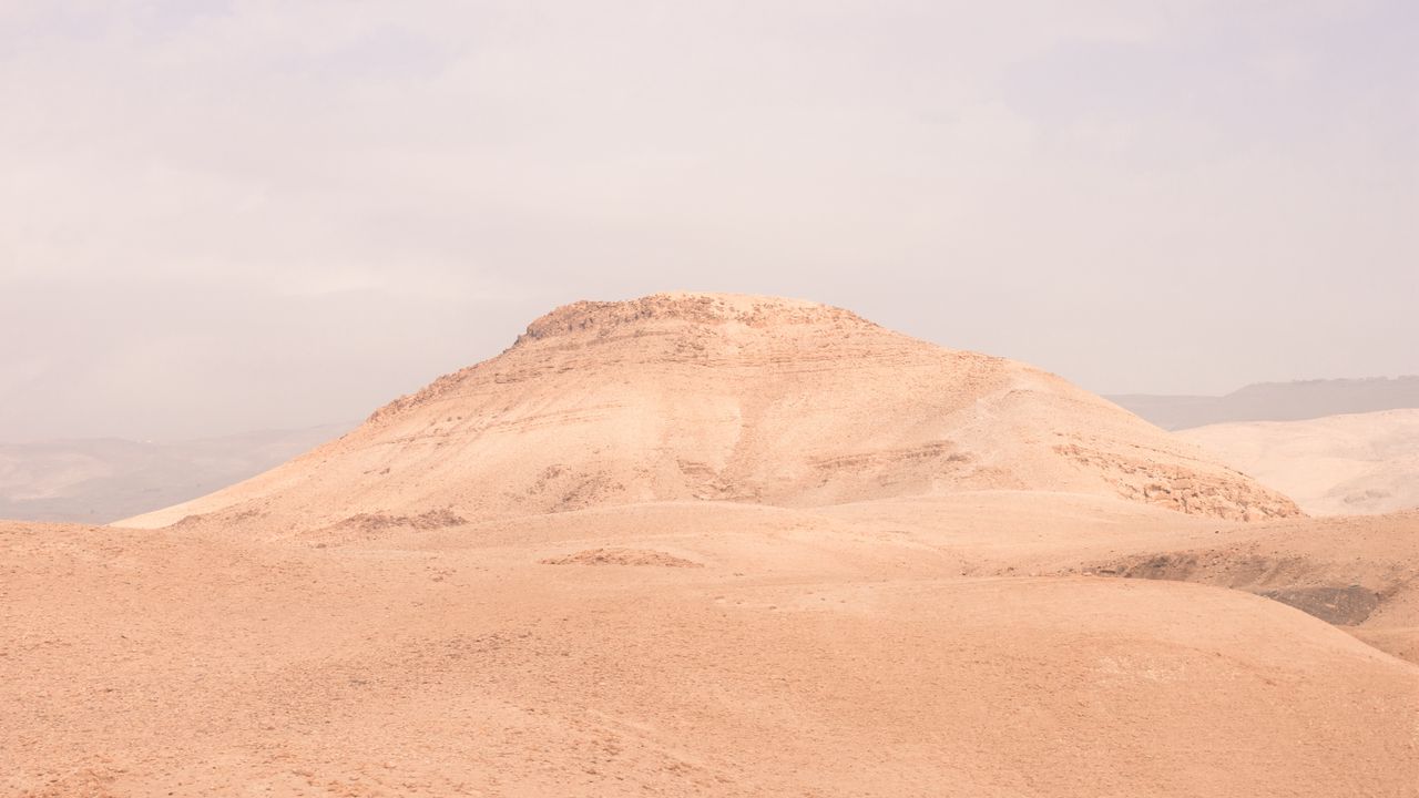 Wallpaper mountain, sand, desert, sky