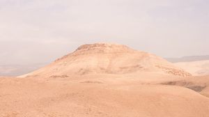 Preview wallpaper mountain, sand, desert, sky