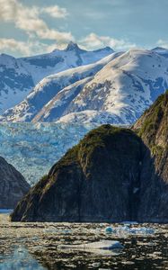Preview wallpaper mountain, sea, glacier