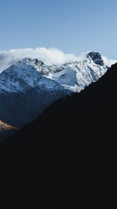 Preview wallpaper mountain, shadow, peak, snowy