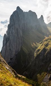 Preview wallpaper mountain, slope, gorge, nature