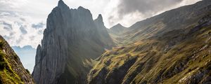 Preview wallpaper mountain, slope, gorge, nature
