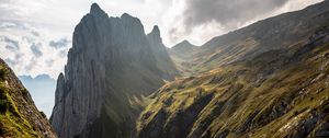 Preview wallpaper mountain, slope, gorge, nature