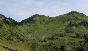 Preview wallpaper mountain, slope, landscape, lake