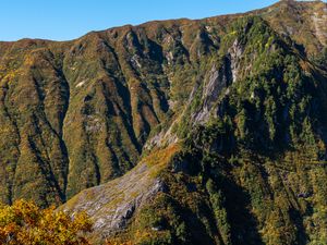 Preview wallpaper mountain, slope, landscape, relief, trees