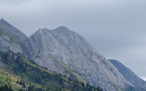 Preview wallpaper mountain, slope, landscape, trees, nature