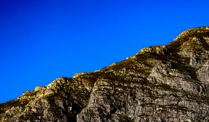 Preview wallpaper mountain, slope, moon, sky, nature