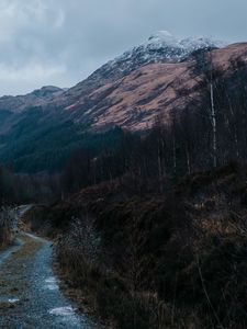 Preview wallpaper mountain, slope, path, nature, landscape