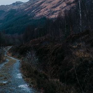 Preview wallpaper mountain, slope, path, nature, landscape