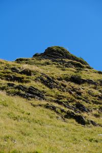 Preview wallpaper mountain, slope, relief, grass, nature