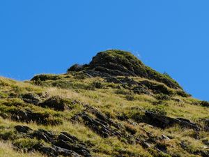 Preview wallpaper mountain, slope, relief, grass, nature