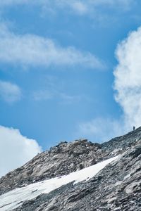 Preview wallpaper mountain, slope, relief, snow, sky