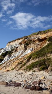 Preview wallpaper mountain, slope, relief, stones, sand