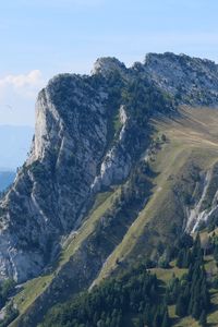Preview wallpaper mountain, slope, rock, trees, relief