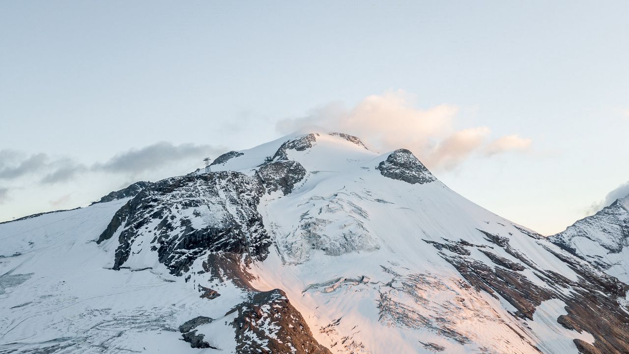 Wallpaper mountain, slope, snow, landscape