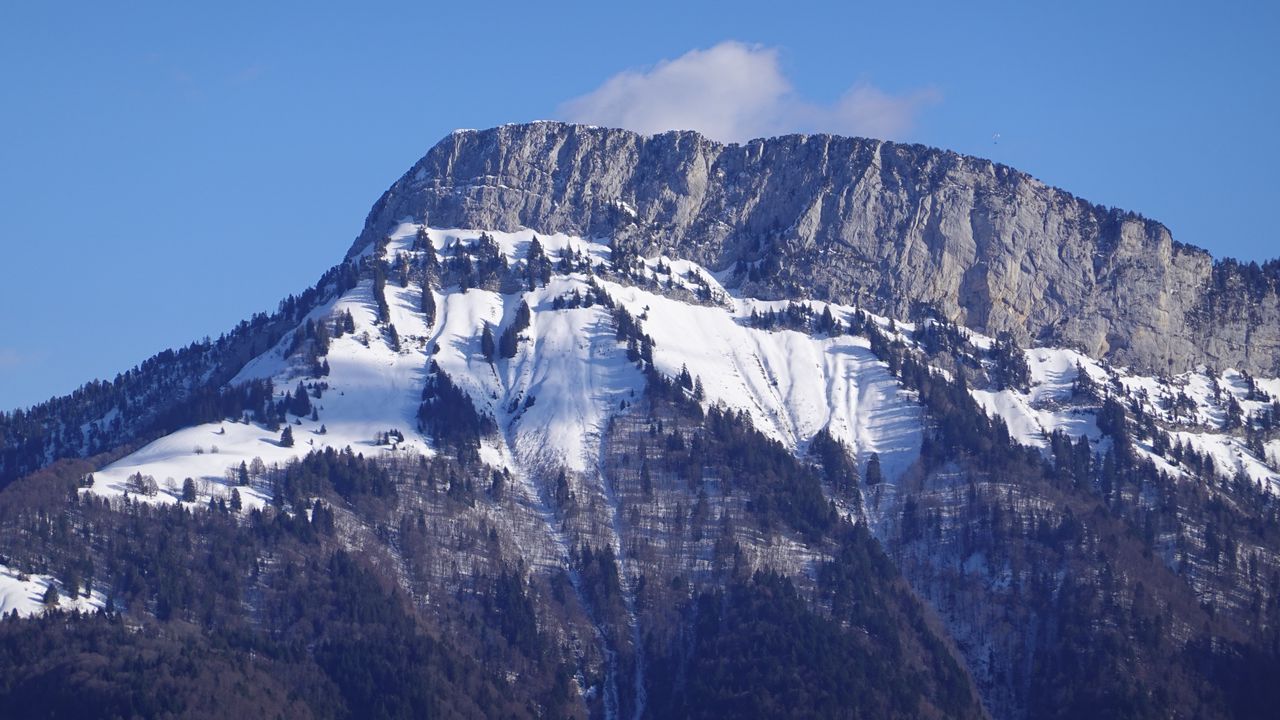 Wallpaper mountain, slope, snow, nature