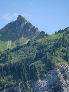 Preview wallpaper mountain, slope, top, relief, nature
