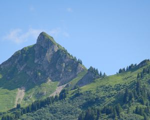 Preview wallpaper mountain, slope, top, relief, nature