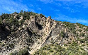 Preview wallpaper mountain, slope, trees, nature