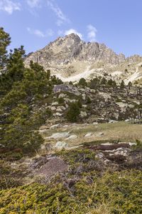 Preview wallpaper mountain, slope, valley, stones, relief, landscape