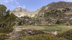 Preview wallpaper mountain, slope, valley, stones, relief, landscape