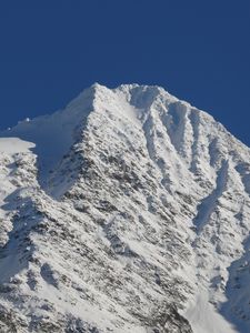 Preview wallpaper mountain, snow, landscape, peak, slope, relief