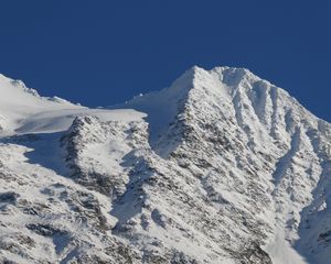 Preview wallpaper mountain, snow, landscape, peak, slope, relief