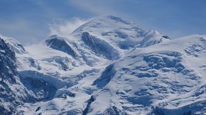 Preview wallpaper mountain, snow, peak, white, landscape