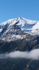 Preview wallpaper mountain, snow, peak, landscape, nature