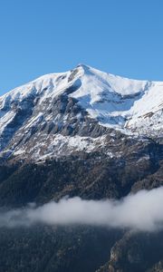 Preview wallpaper mountain, snow, peak, landscape, nature