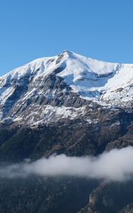 Preview wallpaper mountain, snow, peak, landscape, nature