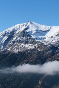Preview wallpaper mountain, snow, peak, landscape, nature