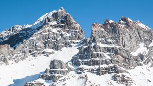 Preview wallpaper mountain, snow, peak, landscape, white