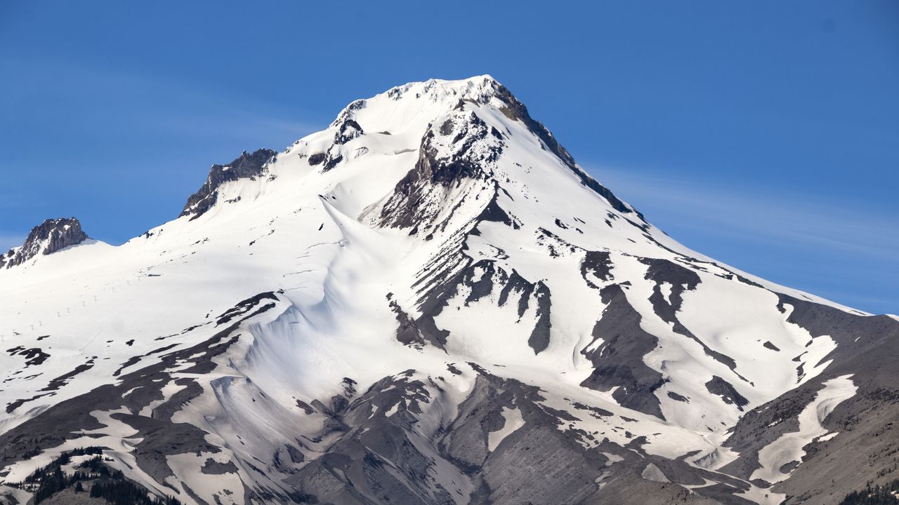 Wallpaper mountain, snow, relief, landscape, nature, winter