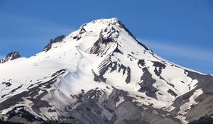 Preview wallpaper mountain, snow, relief, landscape, nature, winter