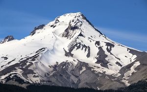 Preview wallpaper mountain, snow, relief, landscape, nature, winter