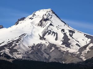 Preview wallpaper mountain, snow, relief, landscape, nature, winter